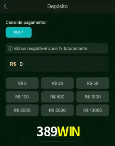 deposits 389WIN